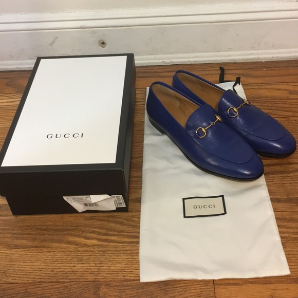 gucci jordaan loafer blue